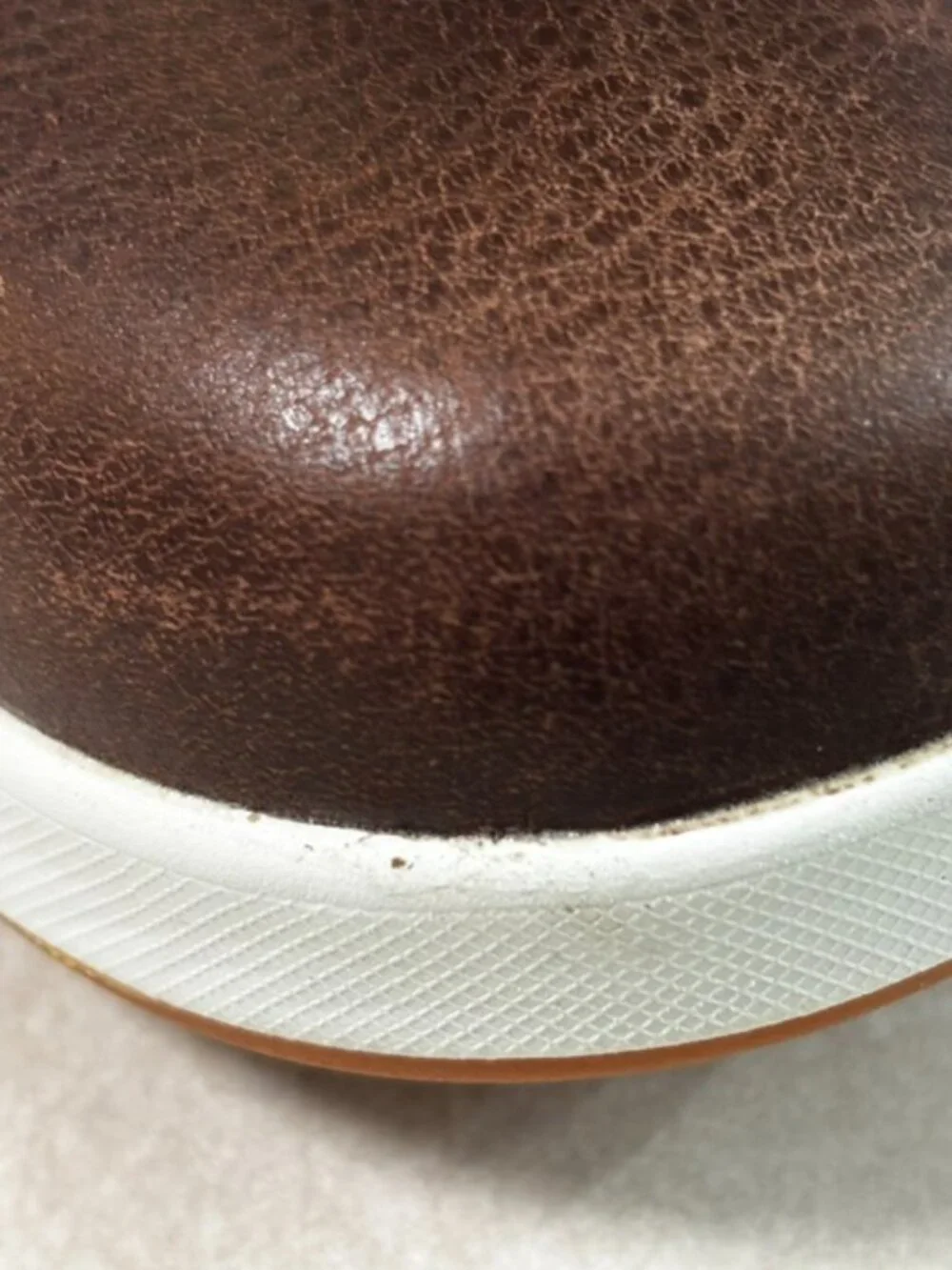 KURU Roam Shoes Mens Size 9.5 Clove Brown Leather Comfort Walking Sneakers